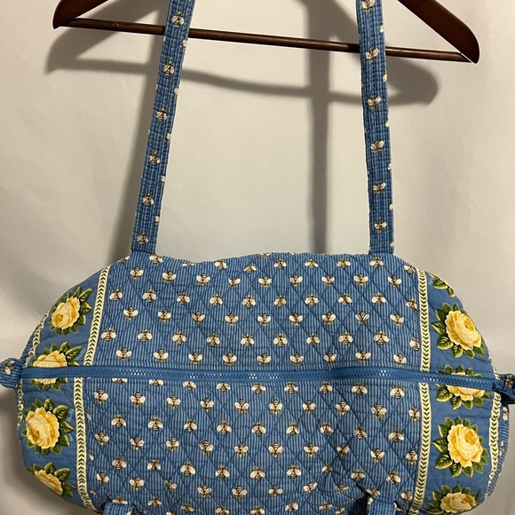 Vintage Vera Bradley Blue Floral Quilted Women's Bag - Picture 8 of 12